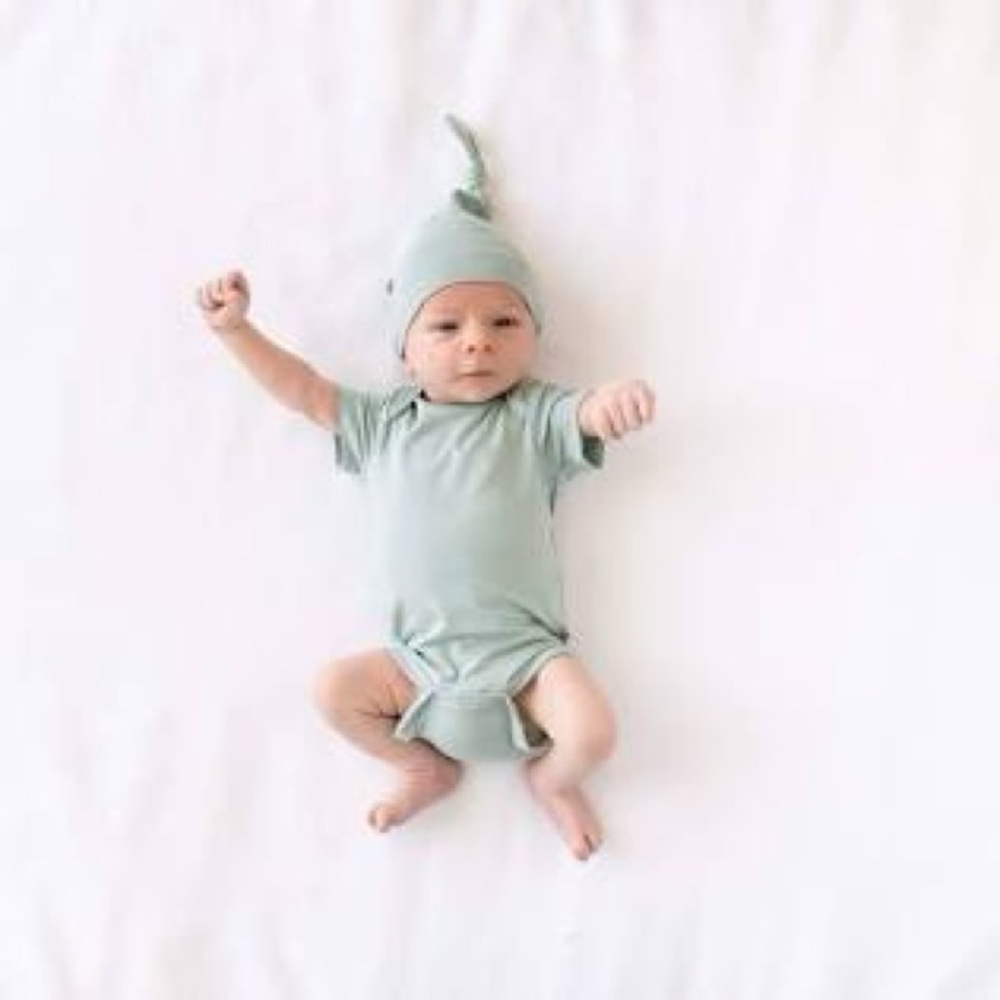 Swaddle Designs Organic Baby Onesie in Light Green